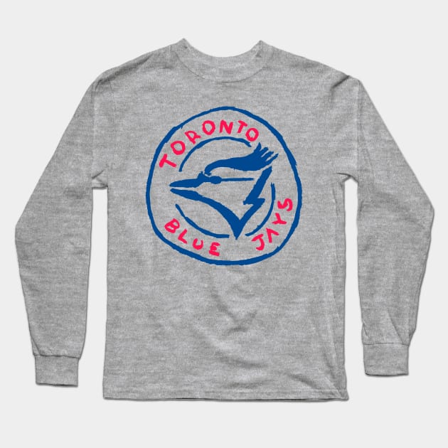 Toronto Blue Jaaaays 06 Long Sleeve T-Shirt by Very Simple Graph